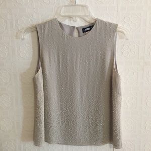 100% silk hand beaded blouse